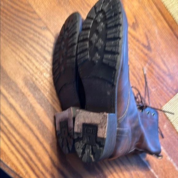Brown Leather UNISEX Boots 8.5D